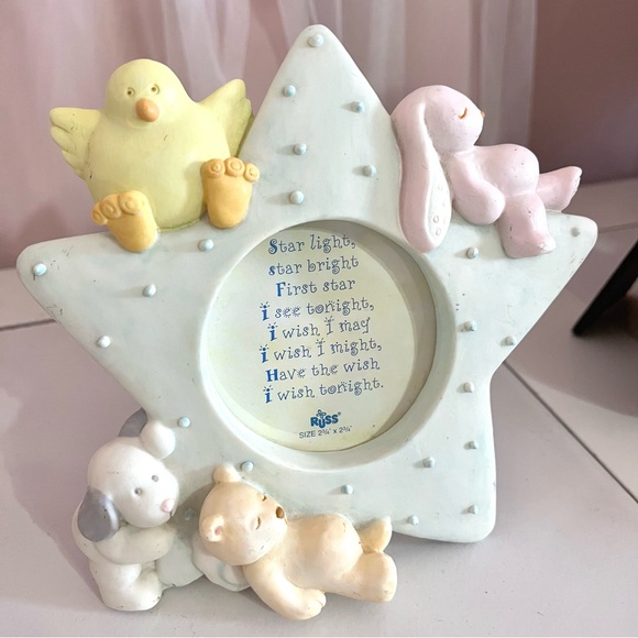 RUSS BERRIE BABY GIRL PICTURE FRAMES ROOM DECOR - Picture 4 of 4